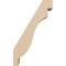 Ekena Millwork 3-inch W x 6-inch D x 10-inch H Copenhagen Rough Cedar Woodgrain TimberThane Knee Brace, Primed BRCUR03X06X10CHGRCPR - alternate 3